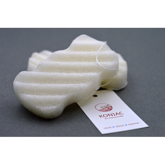 KONJAC sponge without additives for body 1 pc