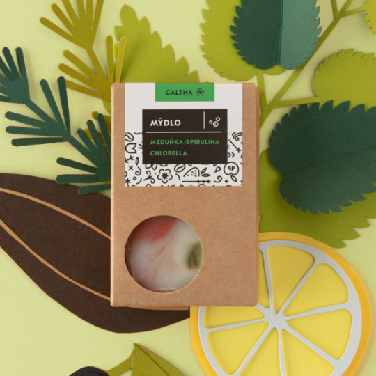 CALTHA Solid soap Lemon balm, Spirulina and chlorella 100 g