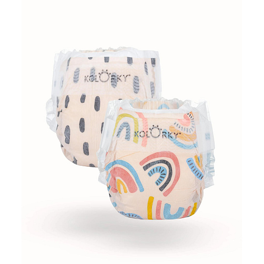 Kolorky Day Diapers Rain and Rainbows size M 21 pcs Kolorky Day Diapers Rain and Rainbows size M 21 pcs