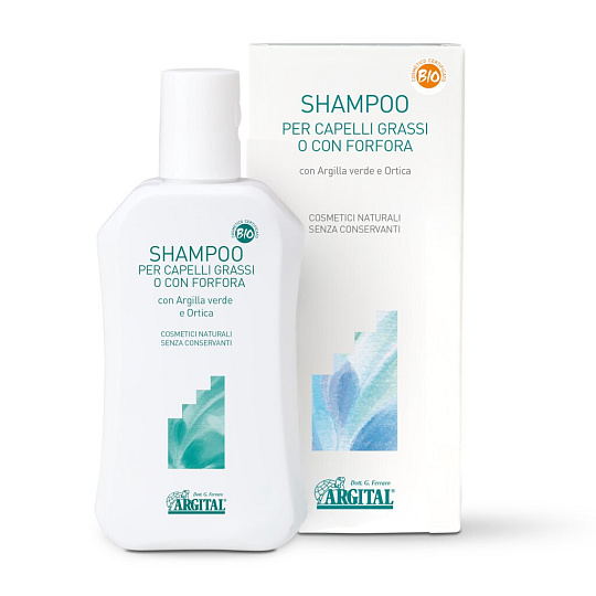 Argital Shampoo for Oily Hair and Anti-Dandruff with Nettle