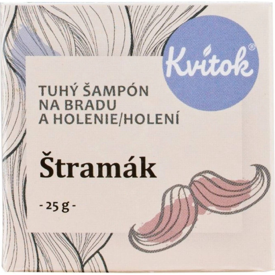 Kvitok Solid Beard and Shaving Shampoo Štramák 25 g Kvitok Solid Beard and Shaving Shampoo Štramák 25 g