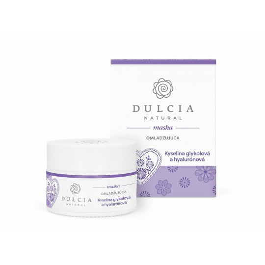 DULCIA NATURAL Rejuvenating mask with glycolic acid and hyaluronic acid 100 g