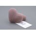 KONJAC sponge with French red clay heart 1 pc