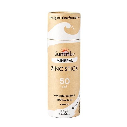 Suntribe Organic Mineral Zinc Sun Stick SPF 50 Original White 30 g