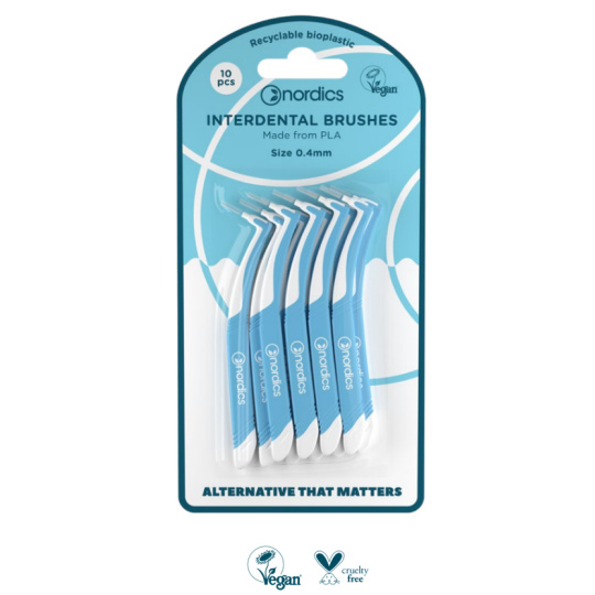 NORDICS Interdental brushes made of PLA 0,4 mm 10 pcs