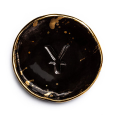 YAGE Porcelain bowl with gold 1 piece YAGE Porcelain bowl with gold 1 piece