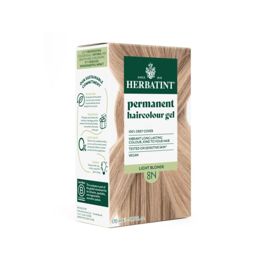 Herbatint Permanent Hair Color Light Blonde 8N