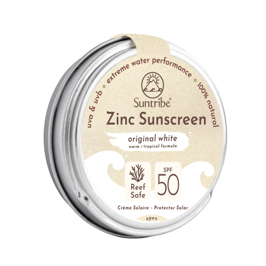 Suntribe Mineral Face & Sport Zinc Sunscreen SPF 50 Original White 45 g