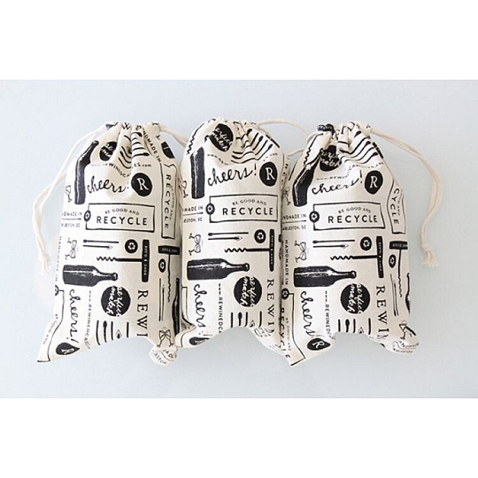 REWINED Cheers fabric bag 1 pc REWINED Cheers fabric bag 1 pc