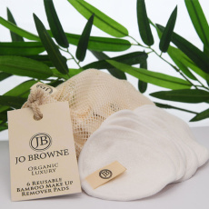 JO BROWNE Organic bamboo reusable make-up remover tampons 6 pcs