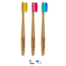 NORDICS Baby bamboo toothbrush pink 1 pc
