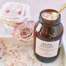 BATCH #001 Pink bath salt with organic oils 560 g BATCH #001 Pink bath salt with organic oils 560 g