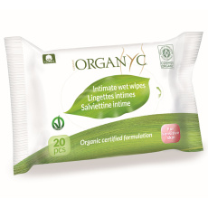 ORGANYC Women's cleansing wipes 20 pcs after expiry date 7/23