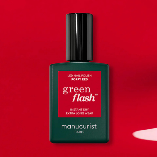 Manucurist Green Flash LED Gel Polish Poppy Red 15 ml