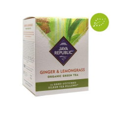 JAVA REPUBLIC Organic green tea Ginger & Lemongrass 15 pcs JAVA REPUBLIC Organic green tea Ginger & Lemongrass 15 pcs