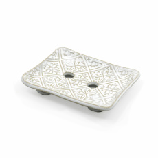 Musk Soap Dish Tulip White 1 pc