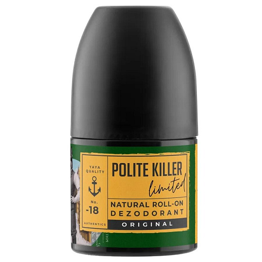 Soaphoria Men's Roll-On Deodorant Polite Killer 50 ml Soaphoria Men's Roll-On Deodorant Polite Killer 50 ml