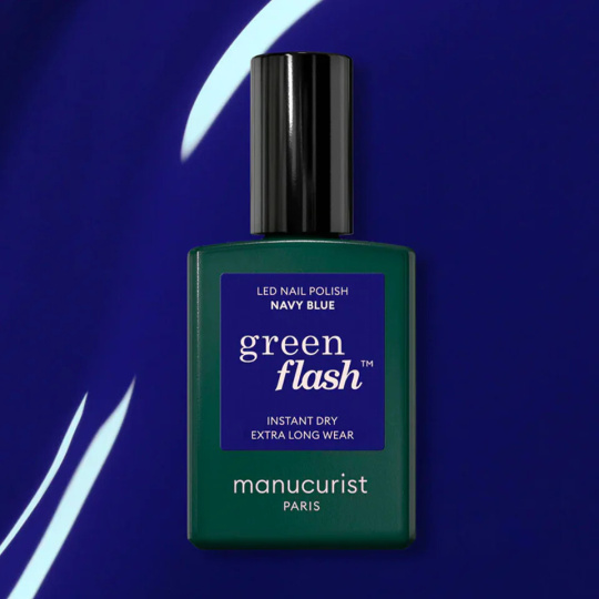 Manucurist Green Flash LED Gel Lacquer Navy Blue 15 ml