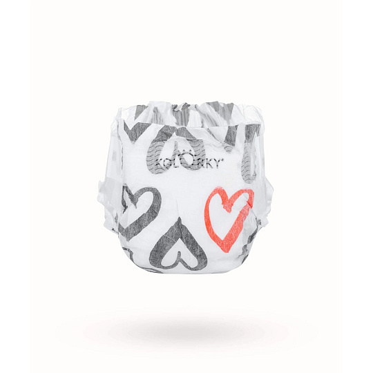 Kolorky Day Diapers Hearts size M 21 pcs Kolorky Day Diapers Hearts size M 21 pcs