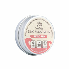 SUNTRIBE Natural Zinc Sunscreen SPF 30 Retro Red 15 g expiry date 25.6.2024