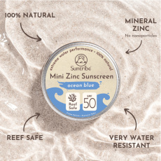 Suntribe Natural Zinc Sunscreen SPF 50 Blue 15 g expiration 15.3.2026