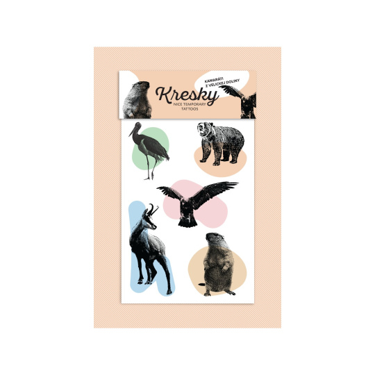 KRESKY temporary tattoo Silesian house fauna 1 pc